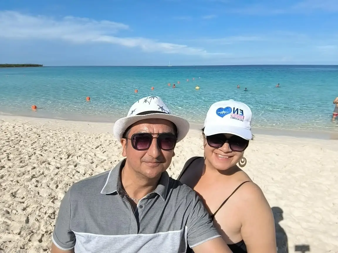 En modo vacaciones en playa de Cuba