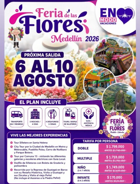 promo feria de las flores agosto