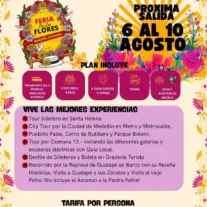 Promo para disfrutar del plan para las Ferias de las Flores - Medellin.