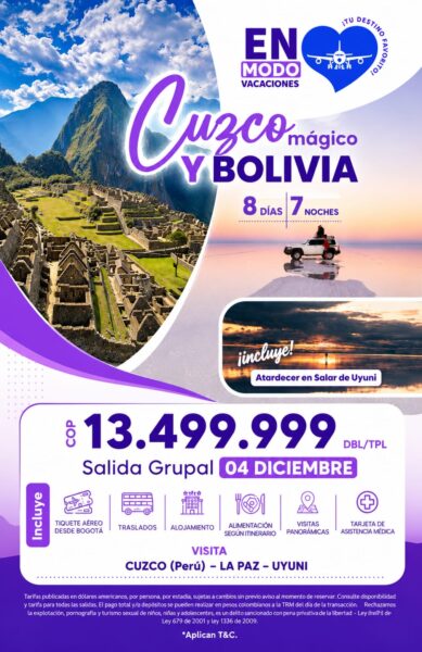 Promo Cuzco + Bolivia