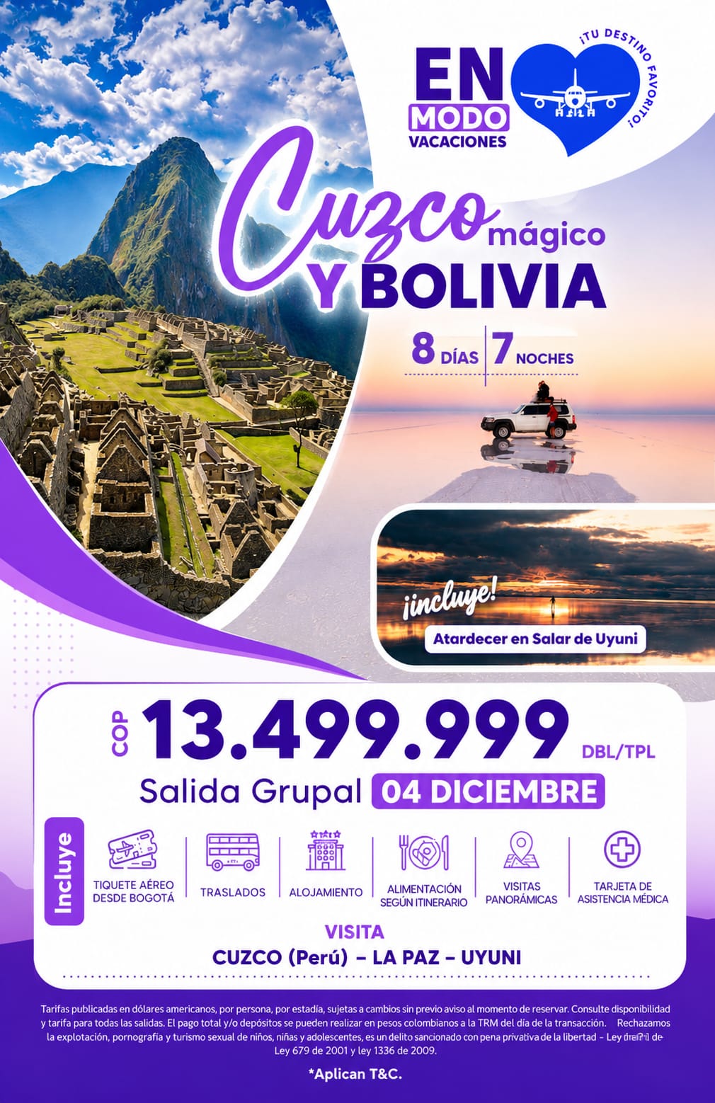 Promo Cuzco + Bolivia