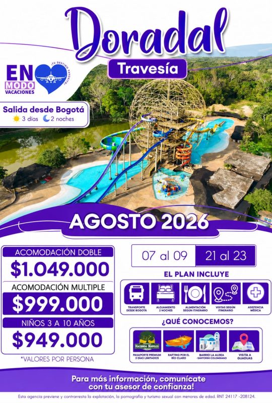 Tarifa Doradal - Travesia Agosto.