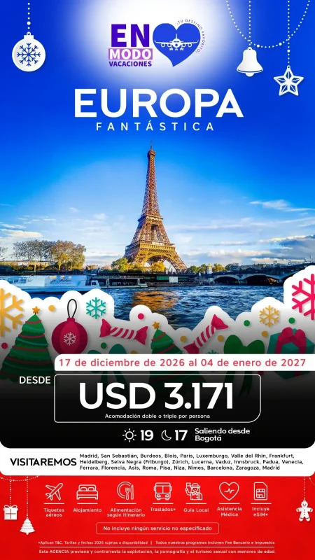 europa fantastica diciembre y año nuevo